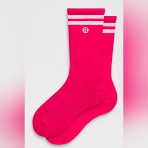 Lululemon Athletica Unisex Large Daily Essential Crew Socks Pink Socks. New